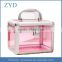 Wholesale Pink Aluminum +Acrylic Cosmetic Box Transparent Makeup Case For Cosmetics ZYD-HZMmc035