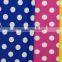 best selling product white dot on dark blue poly milk fiber fabric Spandex Fabric 4way strentch