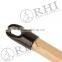 Red rubber broom handle grips