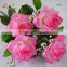 7 heads pink rosa multiflora thunb flower rosa wisteria heads