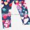 G5938 BLUE 2-6Y wholesale new girls Trousers/Pants with print many flowers applique for nova brand trousers