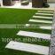 non-falt artificial lawn for garden with U shaped fiber