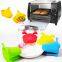 High temperature multifunctional easy to clean silicone rubber oven gloves for kitchen