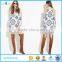 Summer New Design Contemporary Open-Shoulder Printed Floral Dress For Women