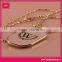 Decorative metal name tag necklace