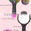 Abundant Hair & Antistatic Detangling Comb Eyecandy Rainbow Wave Curly Plastic Hair Brush