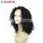 Alibaba Trade Assurance Accepted Natural Black Dyeable lace front wig Indian Hair African Full Braided Wig