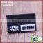Available sample black pvc rubber label for society leather jacket cloth