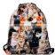 2016 In stock wholesale halloween Cotton drawstring bag