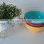 Colorful 3pcs Plastic Salad Bowl Set