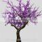 2.5m High Simulation Led Artificial Cherry Blossom Tree With Leaves For Decoration