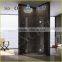 Double hinge door diamond shape frameless shower enclosure EX-1004