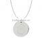 Brass in 14k White Gold or Rose Gold Collection in Italics Alphabet 'C' Customize Design Pendants