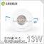 Bright D95mm H43mm 13w 15w CCT dimmable warm white cob recessed downlight with CE EMC LVD RoSH