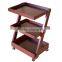 New design wooden Spa Furniture Manufacturer ,Salon Trolley #3916, Wooden Trolley, spa equipment