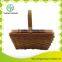 Weaving fruit basket with embossing and handle