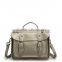 Back to School Leather Student Messenger Bag
