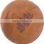 yoga meditation round zafu cushion with Buck wheat filling and lotus flower emboridery and carry handle