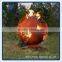 China Hot-selling Wood Burning Corten Steel Sculpture Closet Fire Pit