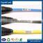 Laminating optical plastic warning scratch-resistant cable label