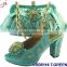 CSB5116 High end red ladies wedding shoes and bag to match for wedding