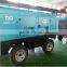 180kw Mobile diesel portable rotary Screw Air Compressor for construction jack hammer
