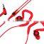 2016 sport earphones ear-hook earbuds good sound with CE/ROHS