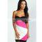 HP680052 dongguan supplier 2015 new fashion off shoulder knee-length bandage dress