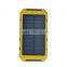 Outdoor Waterproof Solar Mobile Power Bank Charger 12000mah