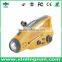solar crank led flashlight & dynamo flashlight charger & crank radio