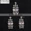 Jewellery Shop Counter Design Jewelry Set Enameled Silver Earring Pendant Set TZ-0200