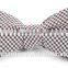 2016 hot selling cheap and fashion plaid mens silk bow tie for boys
