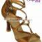blue dark tan satin new design fashionable and professional ladies latin dance shoes