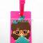 Wholesale Soft PVC Travel Bag Tags Girl Printing Rubber Luggage Tags Manufacture
