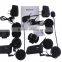 VnetphoneV4 Wireless motocycle 4 riders waterproof helmet bluetooth headset earphone with FM radio 1200m intercom