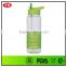 750ml bpa free plastic customised water bottle with flip straw