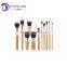 New hot-sale bamboo hand cosmetic brush set makeup tools
