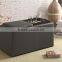 New product square crocodile leather folding storage ottoman