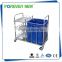 YXZ-016E Stainless steel dressing trolley/medical dressing trolley with caster