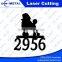 high precision cnc laser cutting metal number letter logo