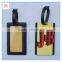 Printed PVC Luggage Suitcase Tags with Clear PVC Pockets