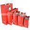popular red paper bag print for hot sale