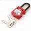 High Qualityt OEM ABS Body & Steel Shackle Safety Padlock