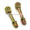 Colour Zinc-plated Hammer connecting fittings, furniture fitting screws M6