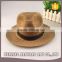 Solid Color Summer Beach Cap Sun Protect European Style Panama Fedora Hat