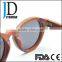 2016 Round Custom Logo Engraved Skateboard Wooden Sunglasses