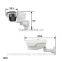 Hidden Cable Design CCTV HD IR Bracket Bullet Camera with Vorifocal Lens