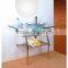 Tempered Glass Basin and Glass Table Vanity for Sale