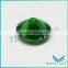 Free Sample Gemstone Wholesale Round Cut Emerald Green Cubic Zirconia , Synthetic Green CZ