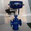 low price v-type PTFE stainless steel 304 welded regulating valve with pneumatic